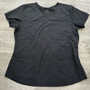 Black snake skin print Women's V-Neck Top